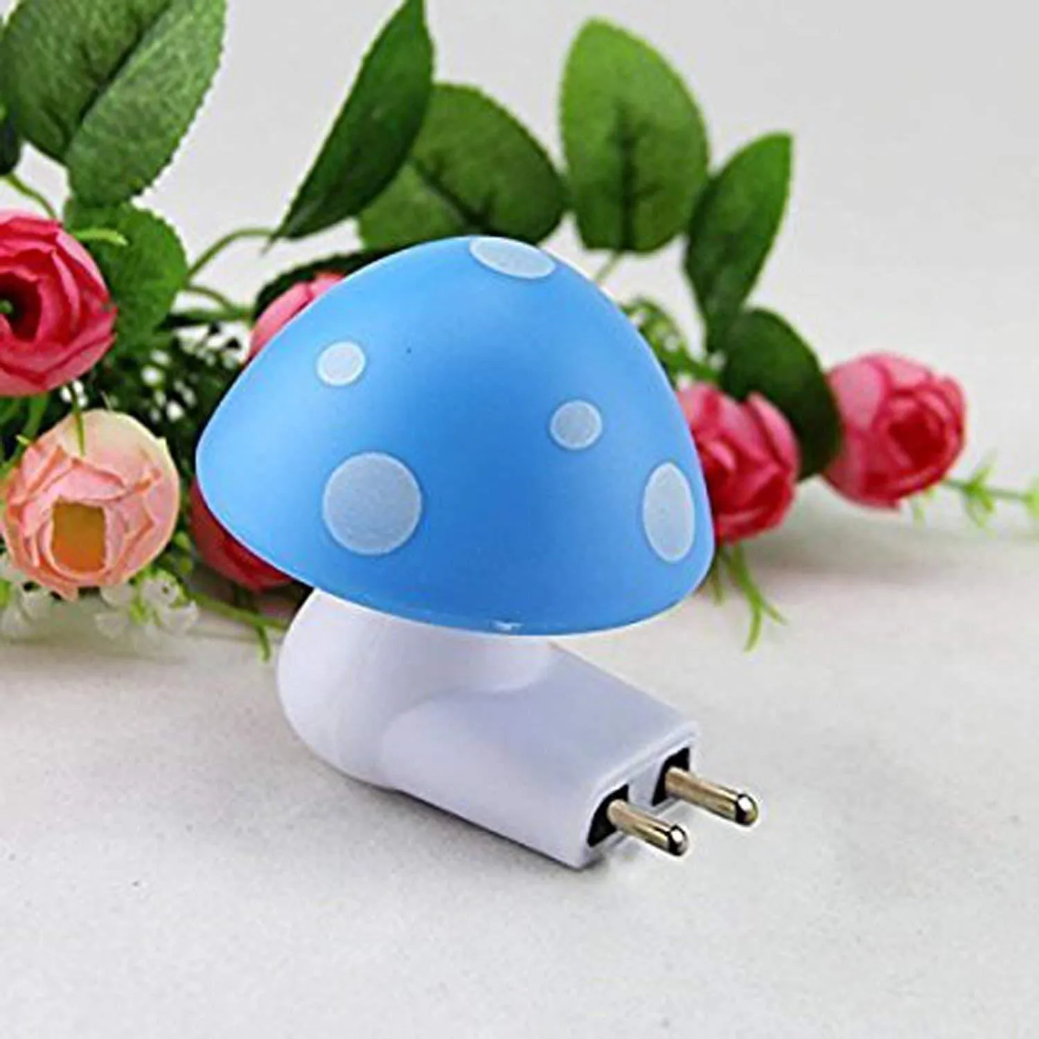 0254 Automatic Night Sensor Mushroom Lamp (0.2 watt, Multicolour)