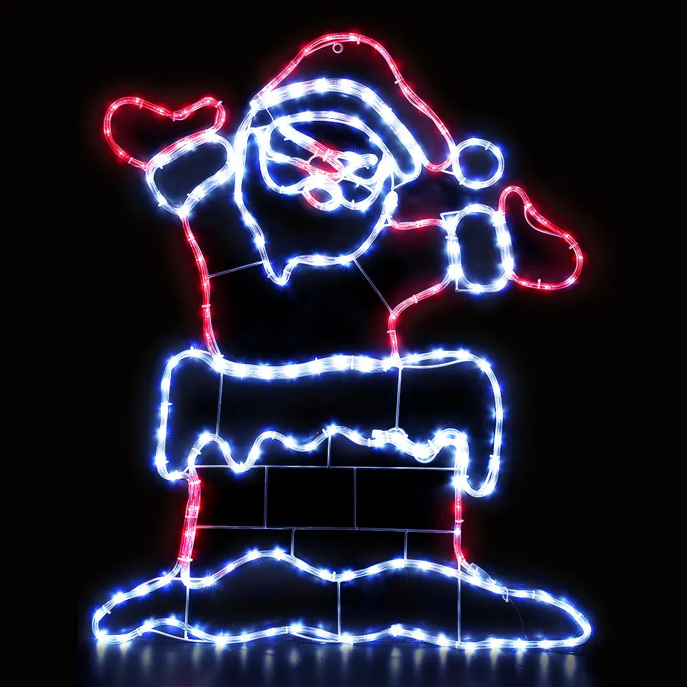 1M Christmas Lights 248 LED Santa Motif Light Decorations