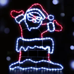 1M Christmas Lights 248 LED Santa Motif Light Decorations