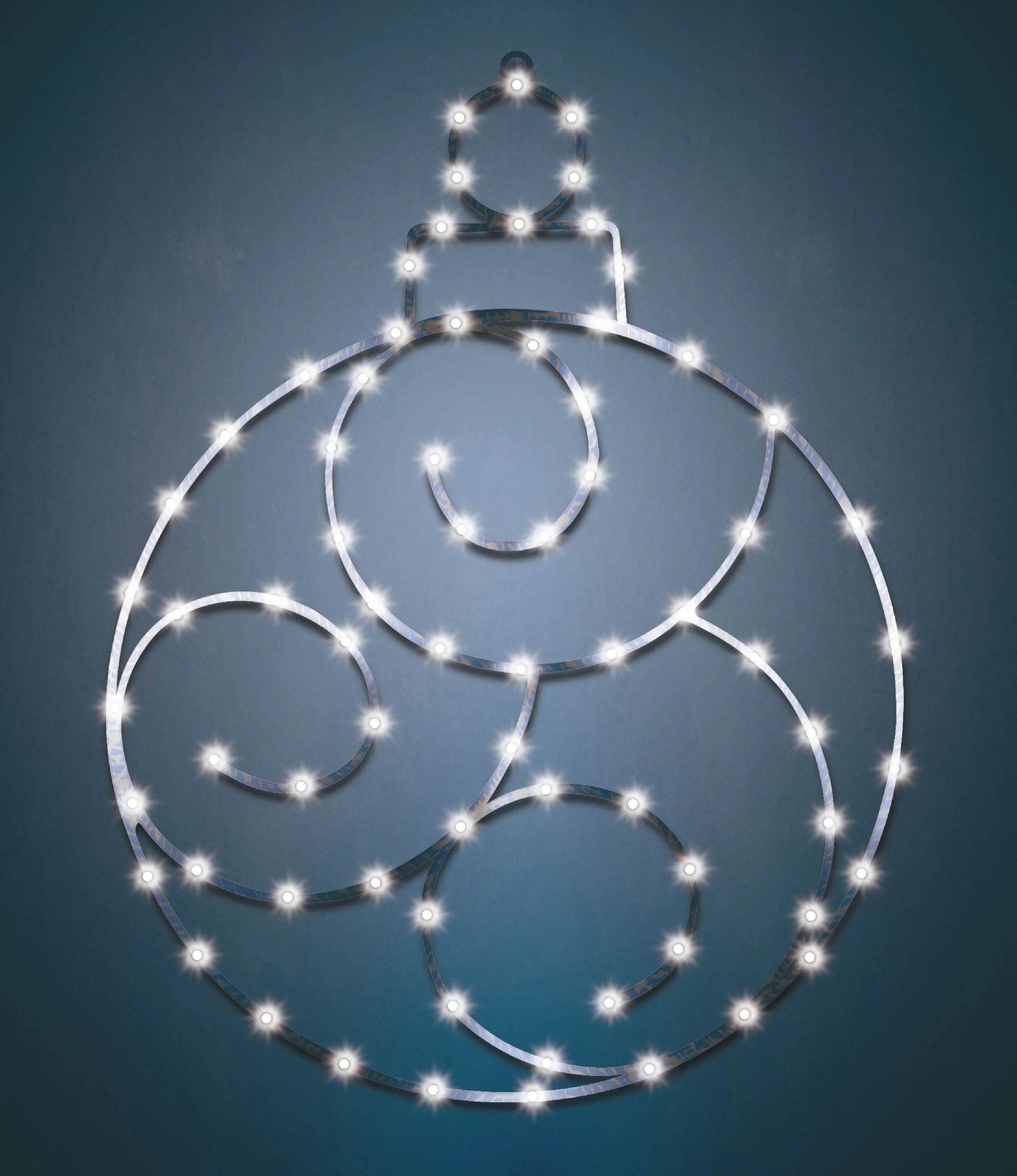 24" Twinkling LED Ornament Decorations