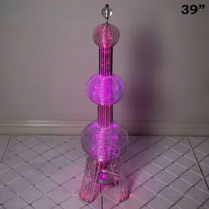 39" Color Changing LED Metal Ball Tower Wedding Event Party Columns - 1PCS