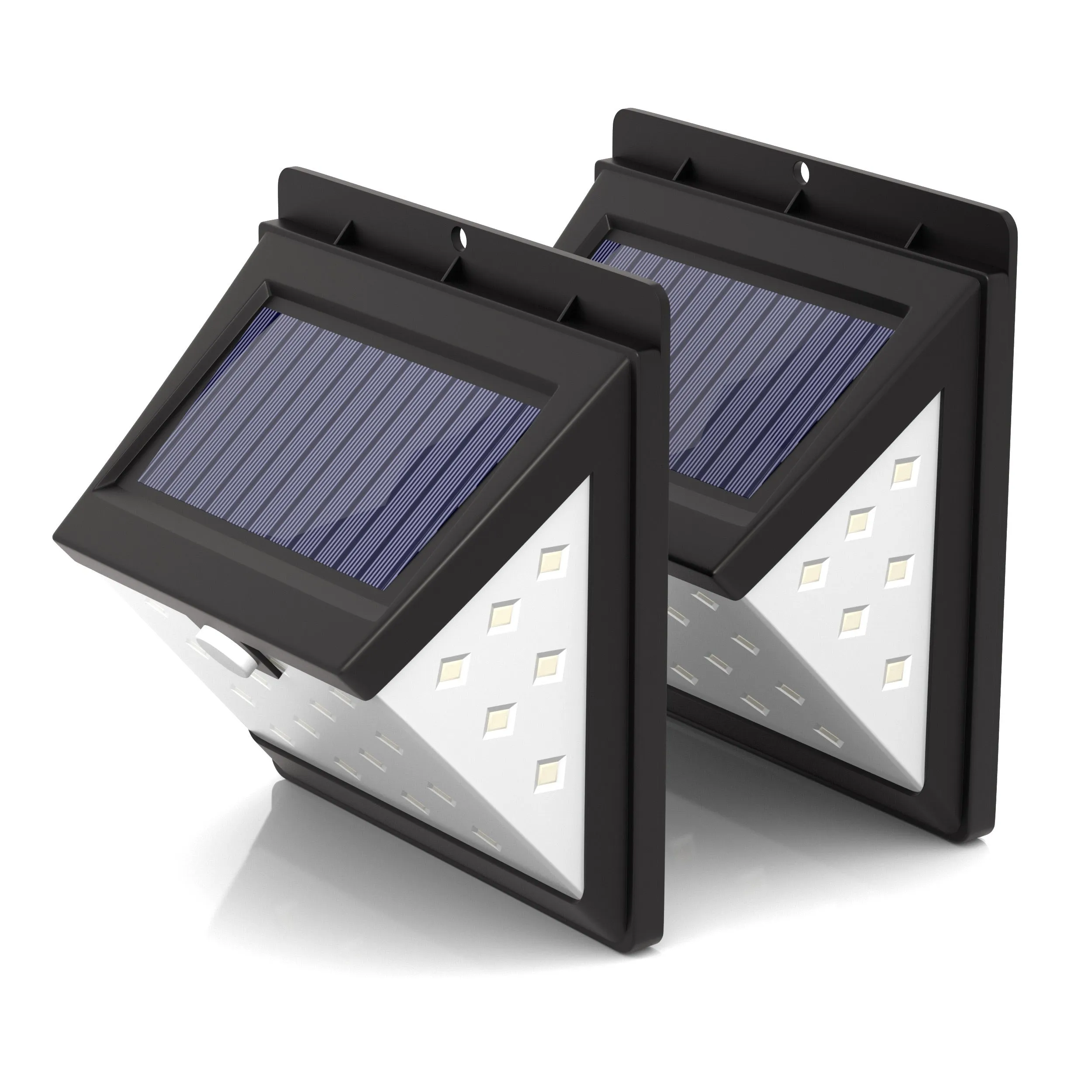 40 LED Solar Security Lights (Pack of 2) - 3-in-1 Sensor, Constant, Combination Lighting