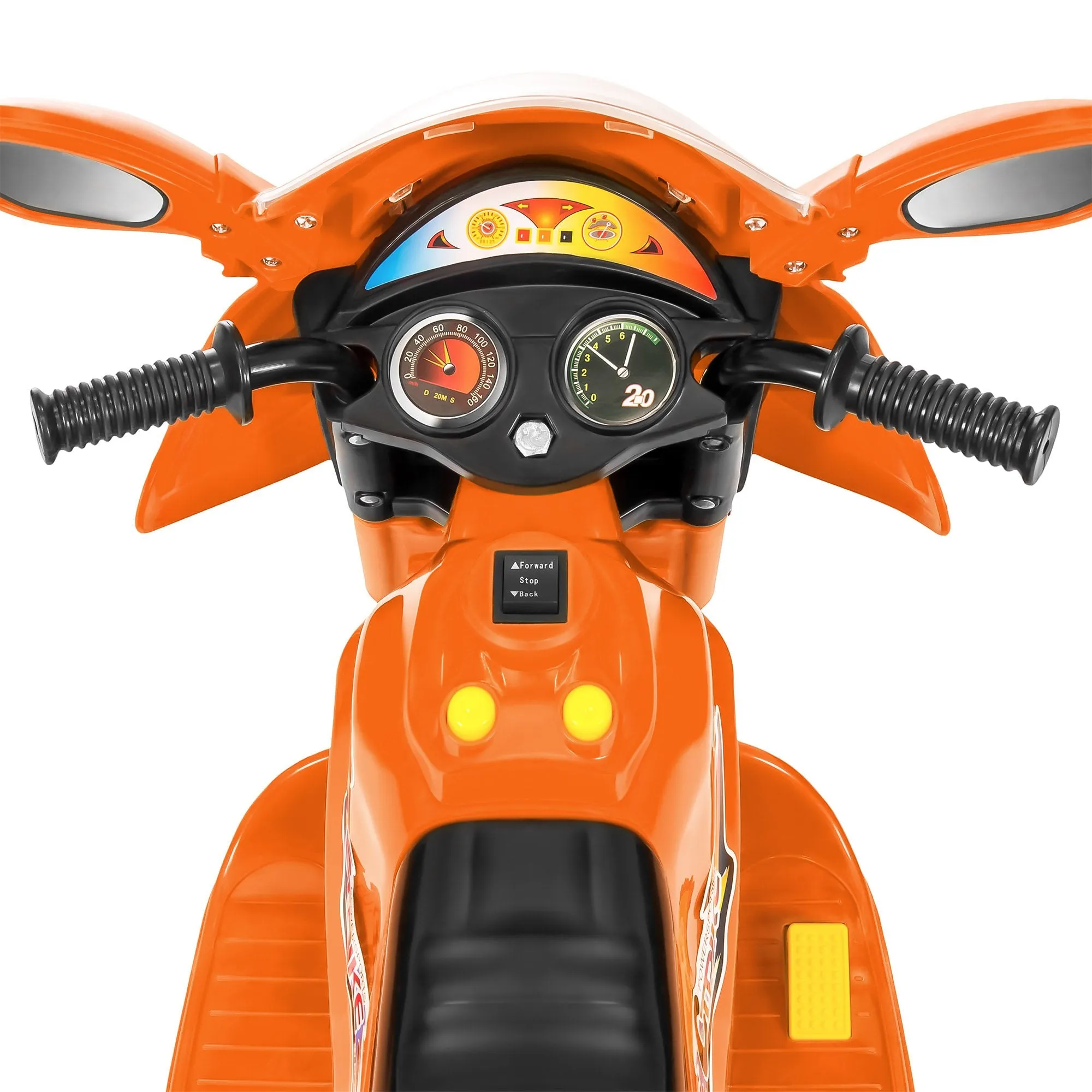 6V Kids 3-Wheel Motorcycle Ride-On Toy w/ LED Lights, Music, Storage