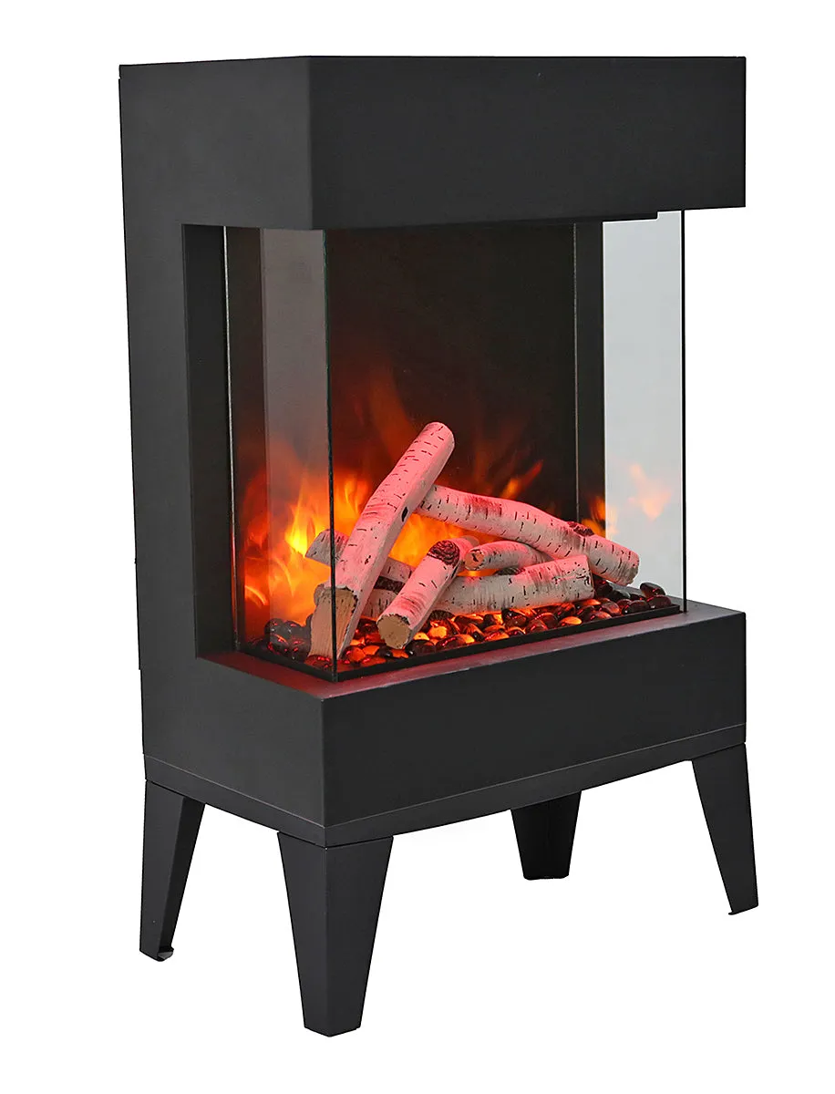 Amantii The Cube 4800 BTU Electric Fireplace W/ Multi Colored Flames