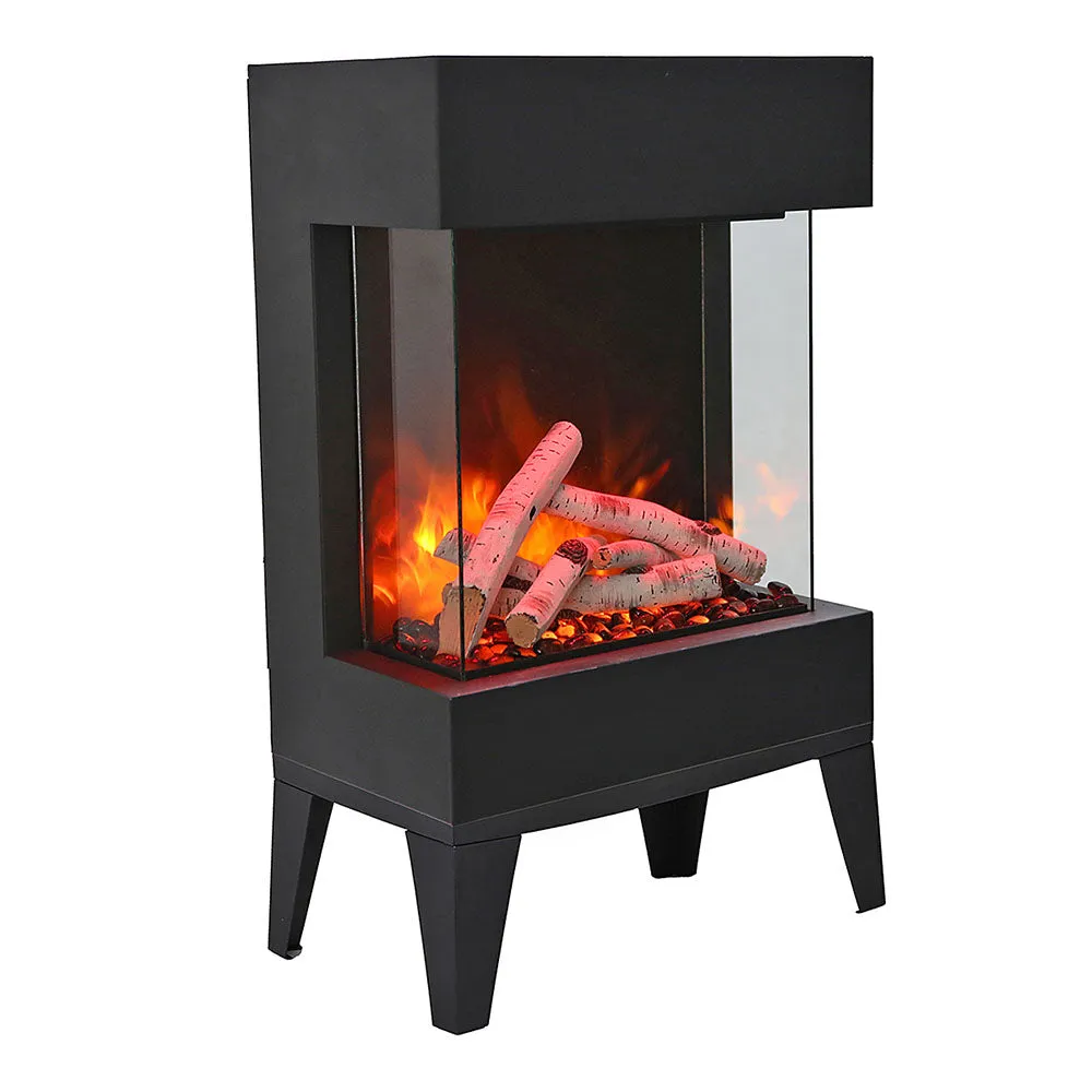 Amantii The Cube 4800 BTU Electric Fireplace W/ Multi Colored Flames