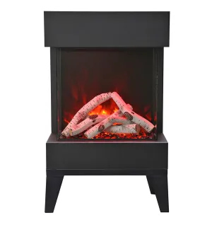 Amantii The Cube 4800 BTU Electric Fireplace W/ Multi Colored Flames