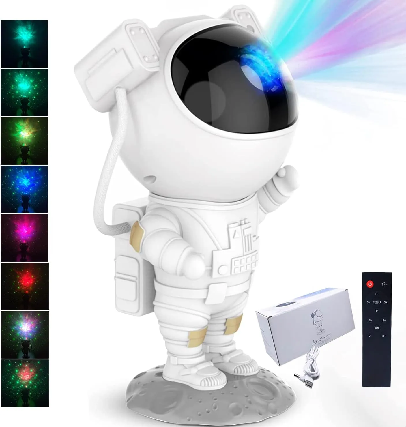 Astronaut Star Projector Galaxy Night Light