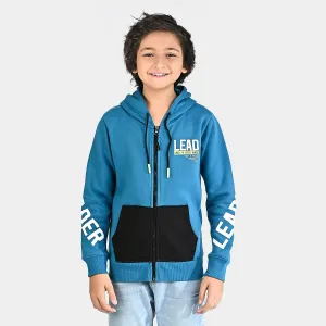 Boys Fleece Knitted Jacket Lead