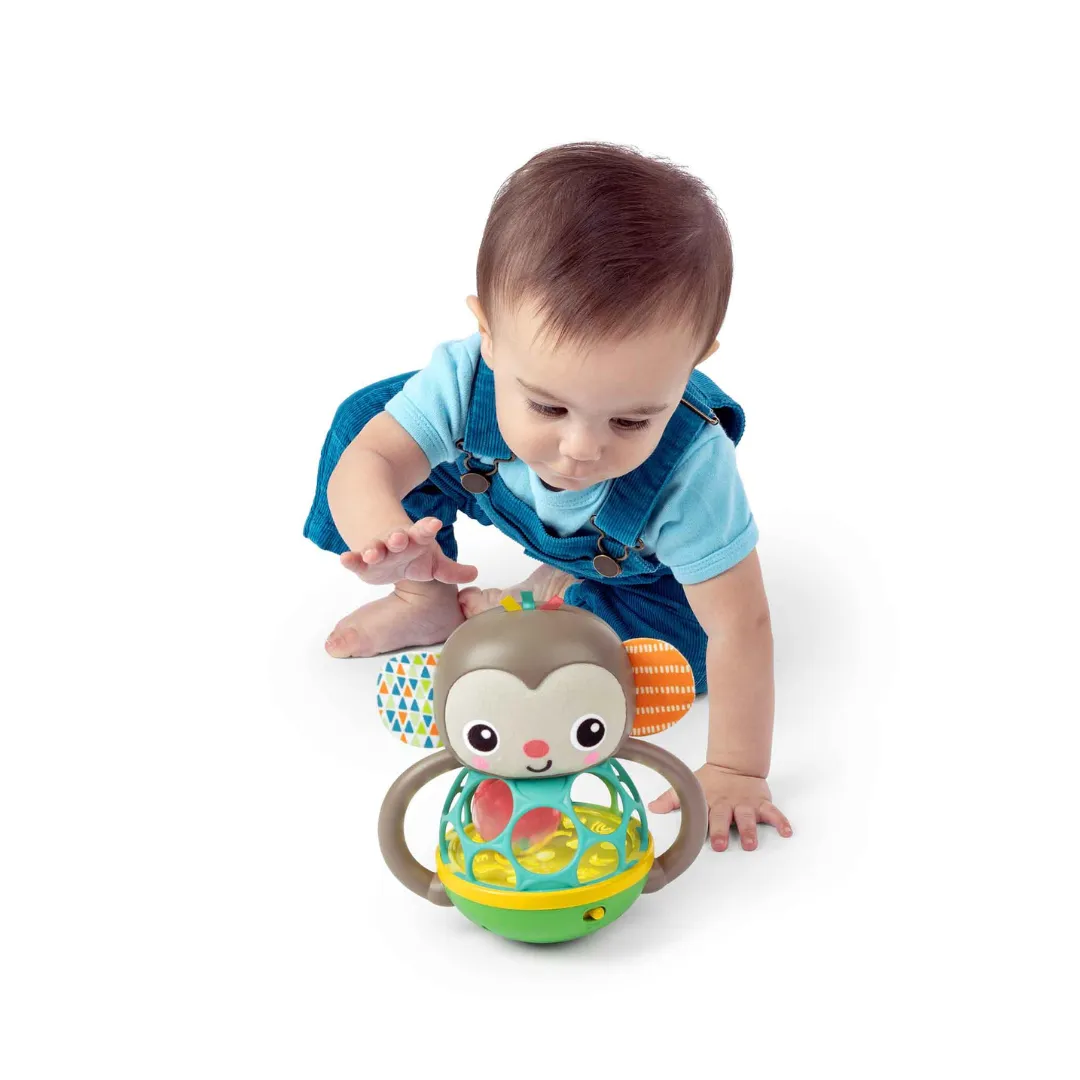 Bright Starts Grab & Giggle Monkey Multi Sensory Toy (6m )