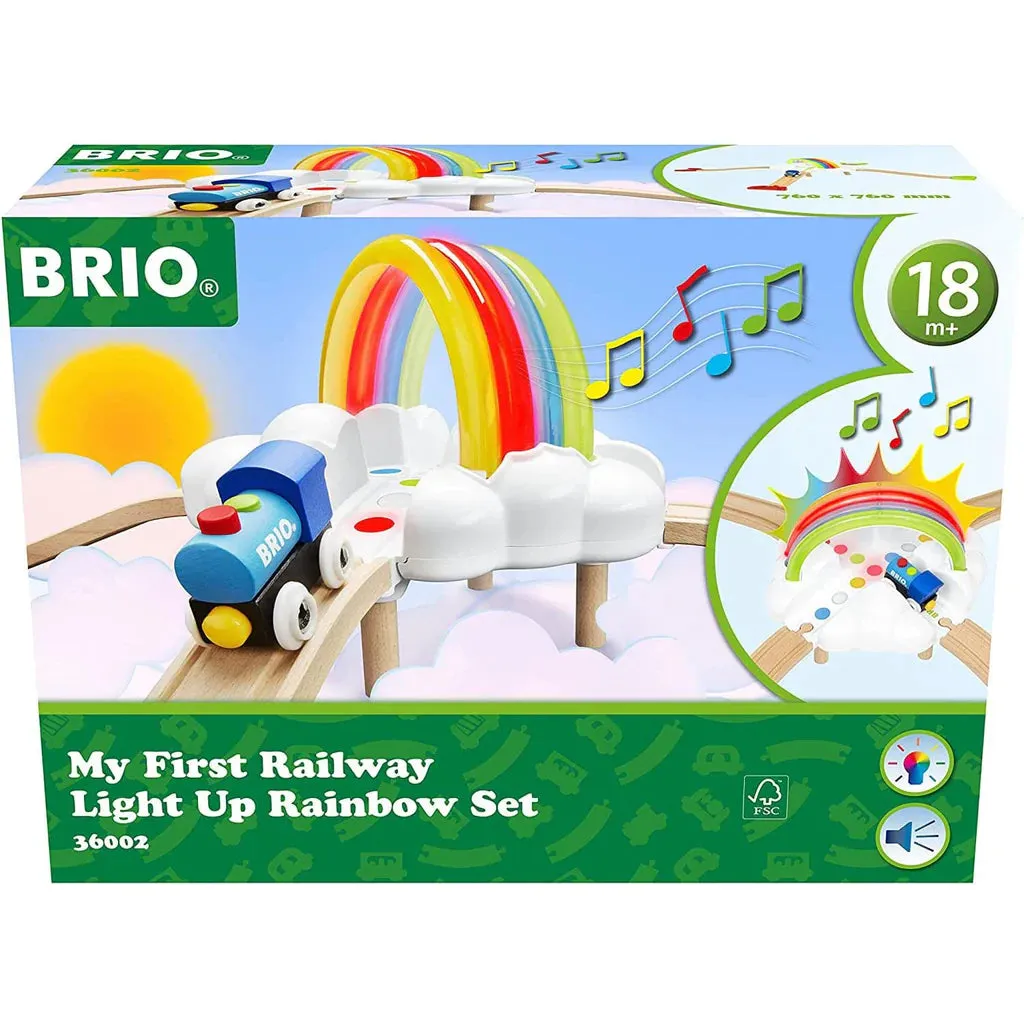 Brio My First Railway Light Up Rainbow Set 36002