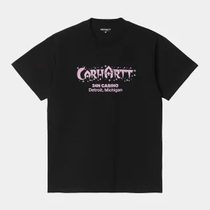 Carhartt WIP Casino T-Shirt - Black / Light Pink