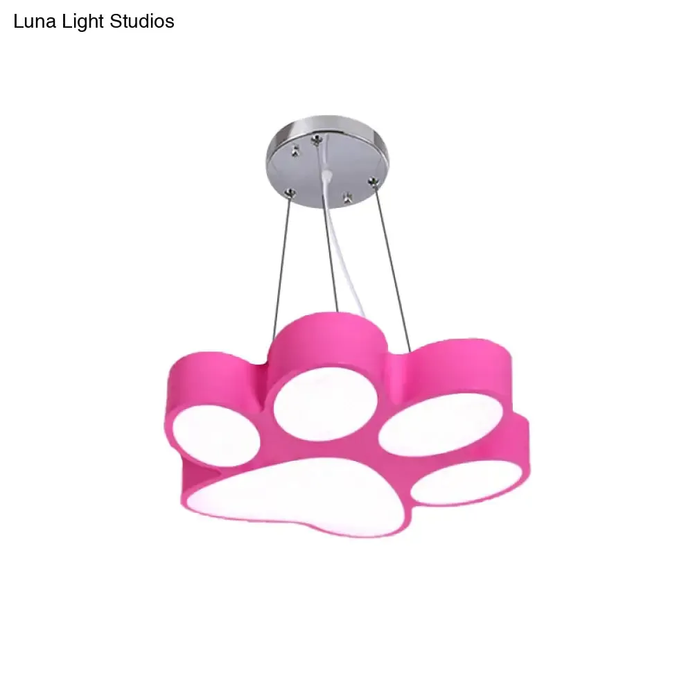 Cartoon LED Hanging Lamp - Doggy Paw Bathroom Pendant Light