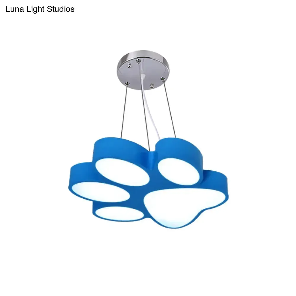 Cartoon LED Hanging Lamp - Doggy Paw Bathroom Pendant Light