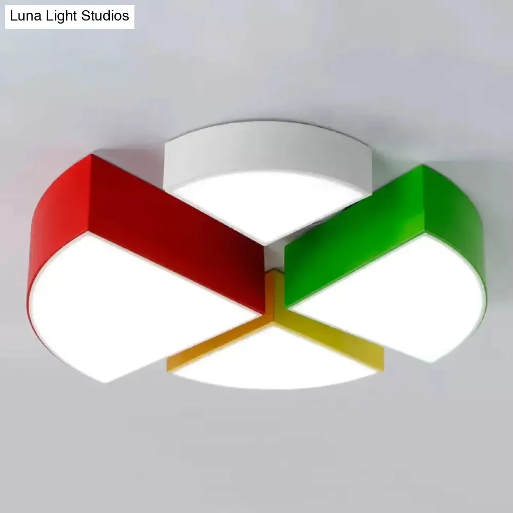 Cartoon LED Tangram Flush Mount Ceiling Light for Living Room - Acrylic Fixture