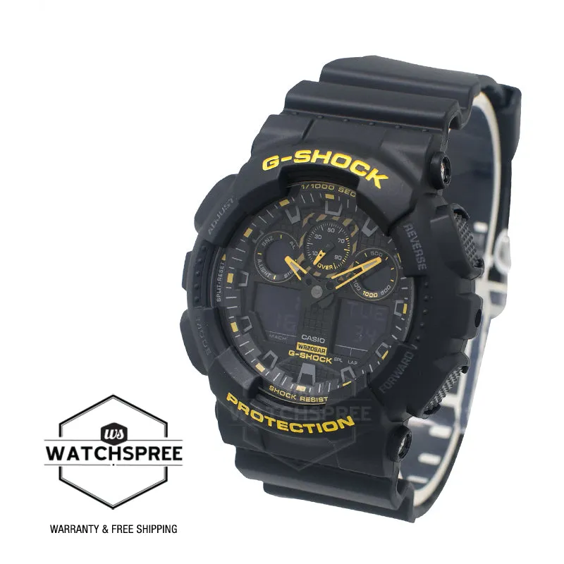 Casio G-Shock GA-100 Lineup Caution Yellow Series Watch GA100CY-1A GA-100CY-1A