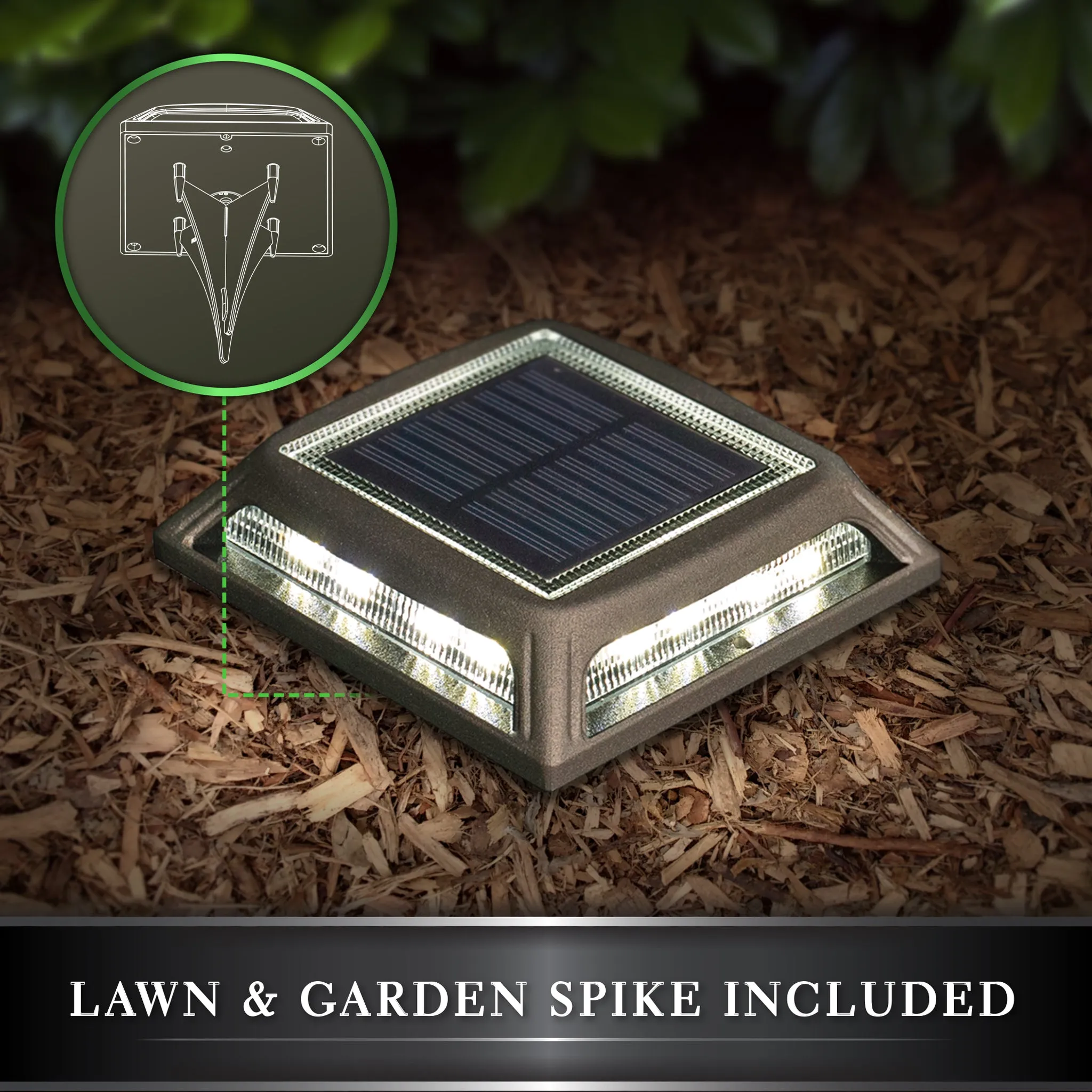 Classy Caps Muskoka Black Aluminum Solar Post/Path/Dock Light SLD505B