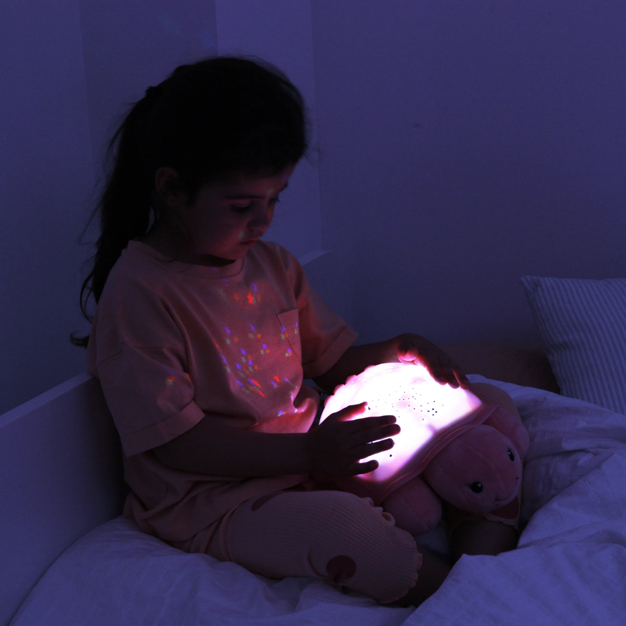 Cloud b -Twinkling Twilight Turtle | Pink Star Projector Nightlight with Soothing Sounds