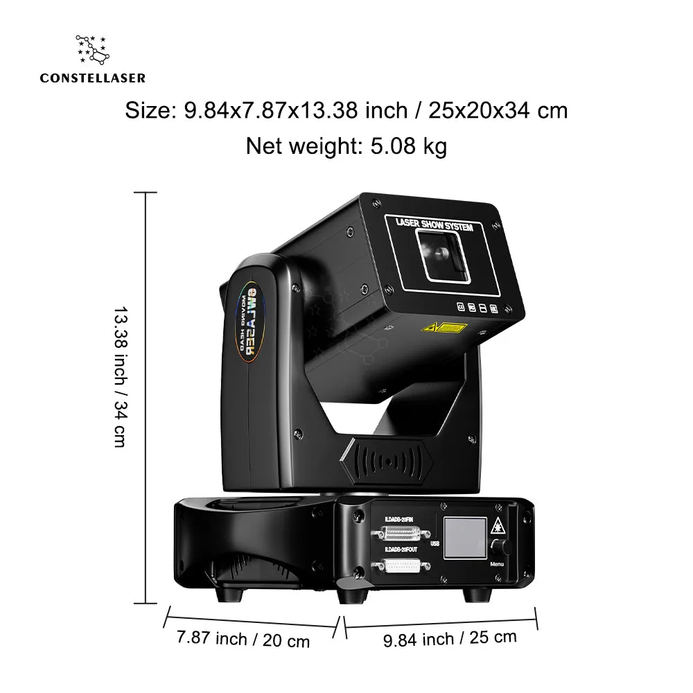 Constellaser 6W Moving Head Laser Light For Wedding DJ Club Theater Performance stage