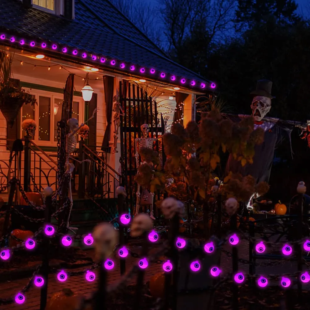 CYNDIE Halloween Eyeball String Lights with 30 LED