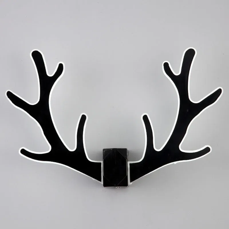 Deer Horn LED Wall Light - Decorative Metal Sconce Fixture