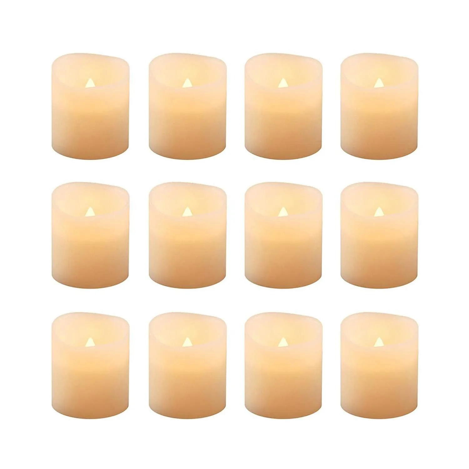 DeoDap Plastic Tea Light, Pack of 12