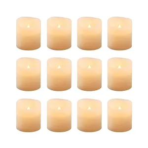 DeoDap Plastic Tea Light, Pack of 12