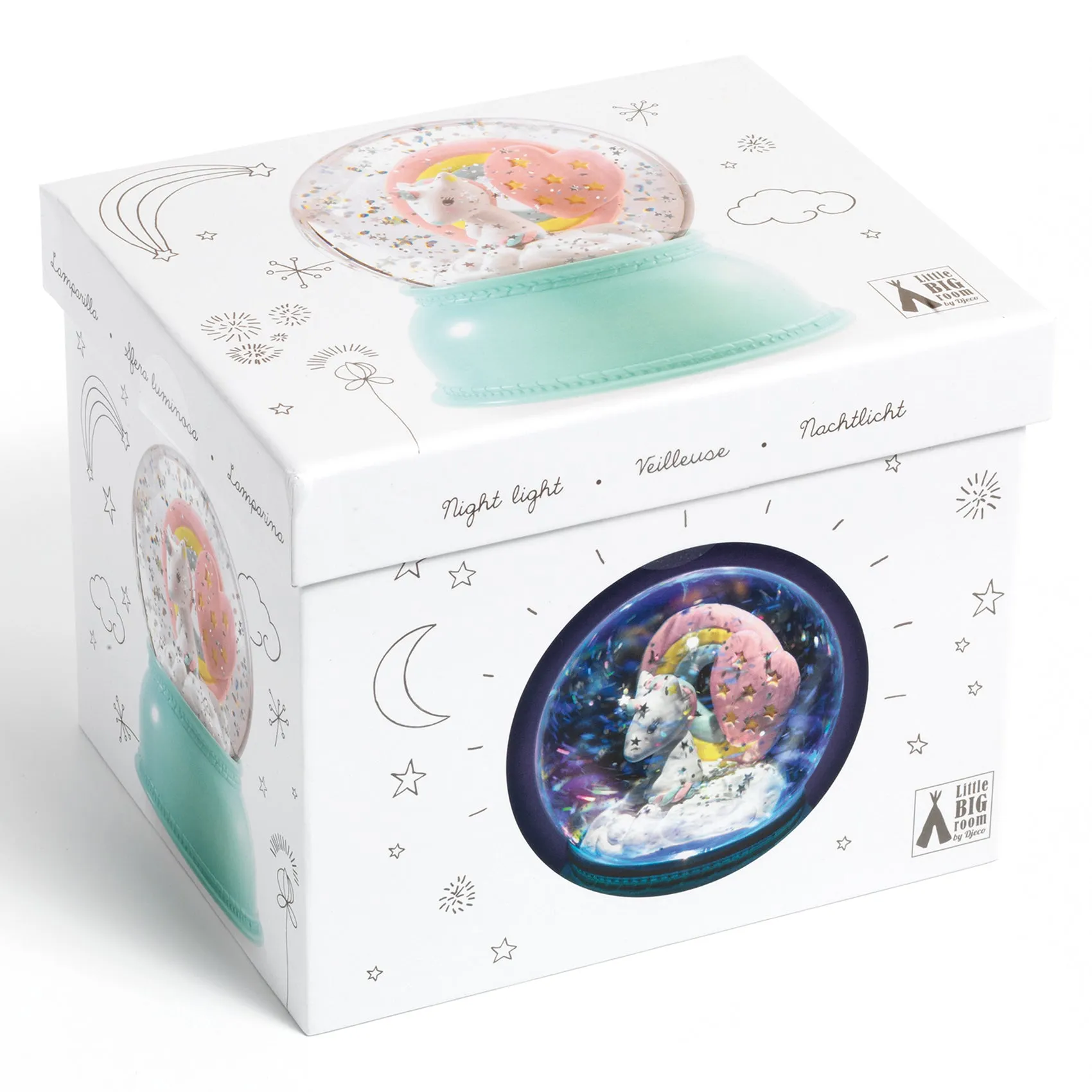 Djeco Snow Globe Night Light – Unicorn