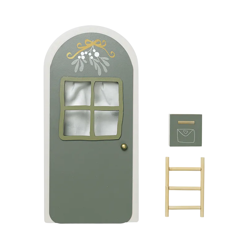 Elf Door With Light Sage Green