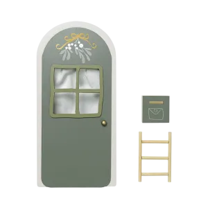 Elf Door With Light Sage Green