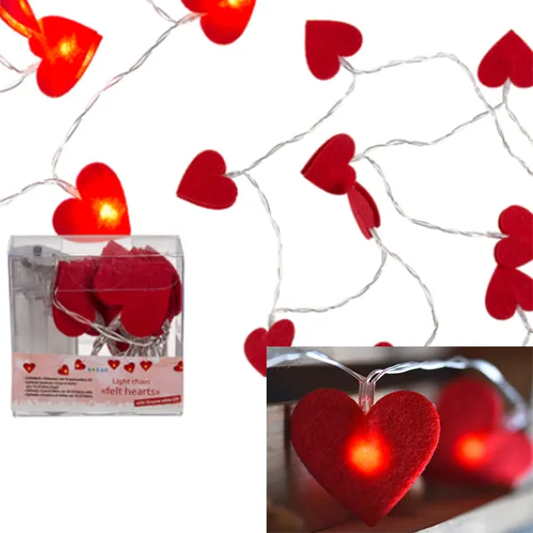 Felt Heart Shaped Light