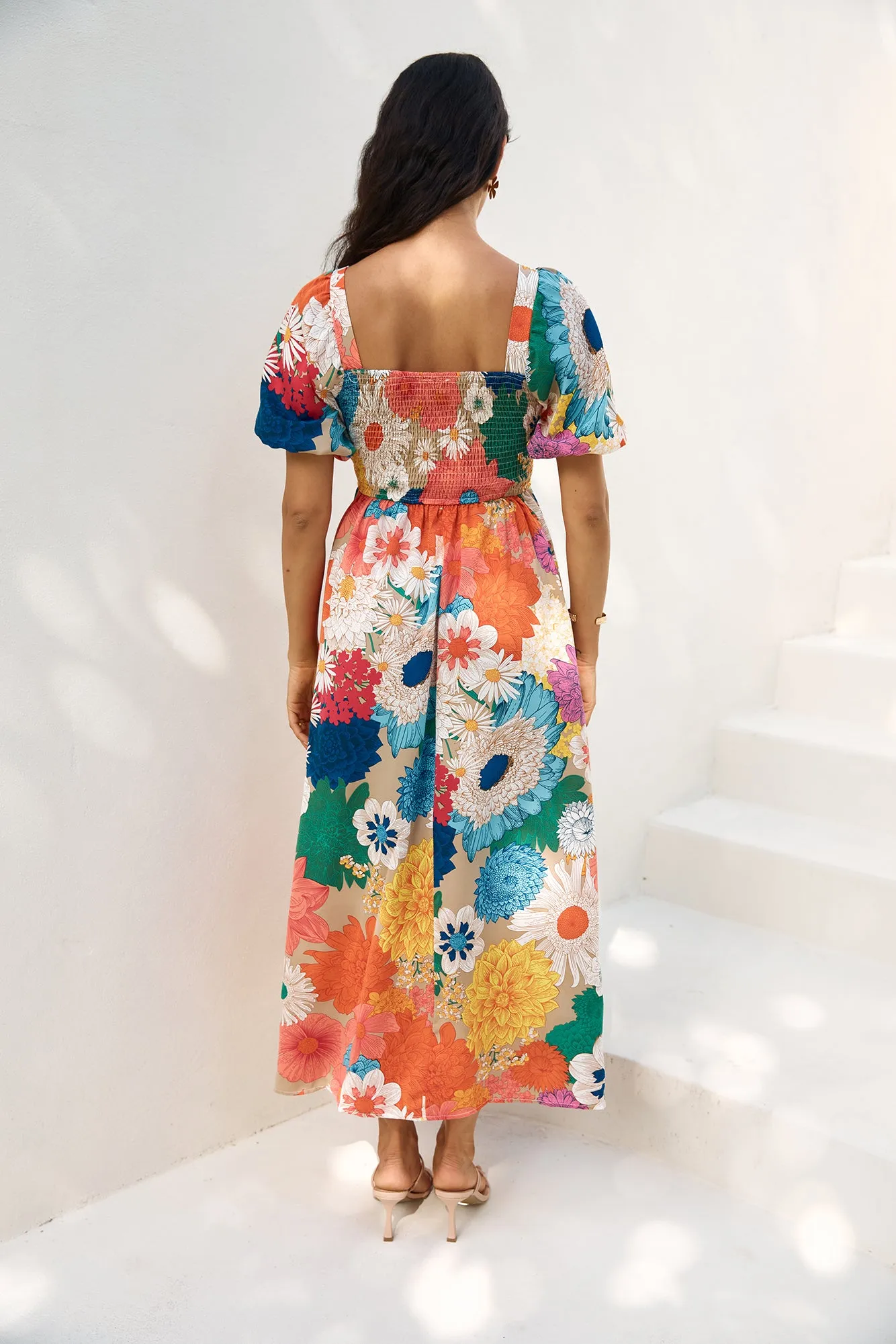 Garden Wedding Maxi Dress Multi