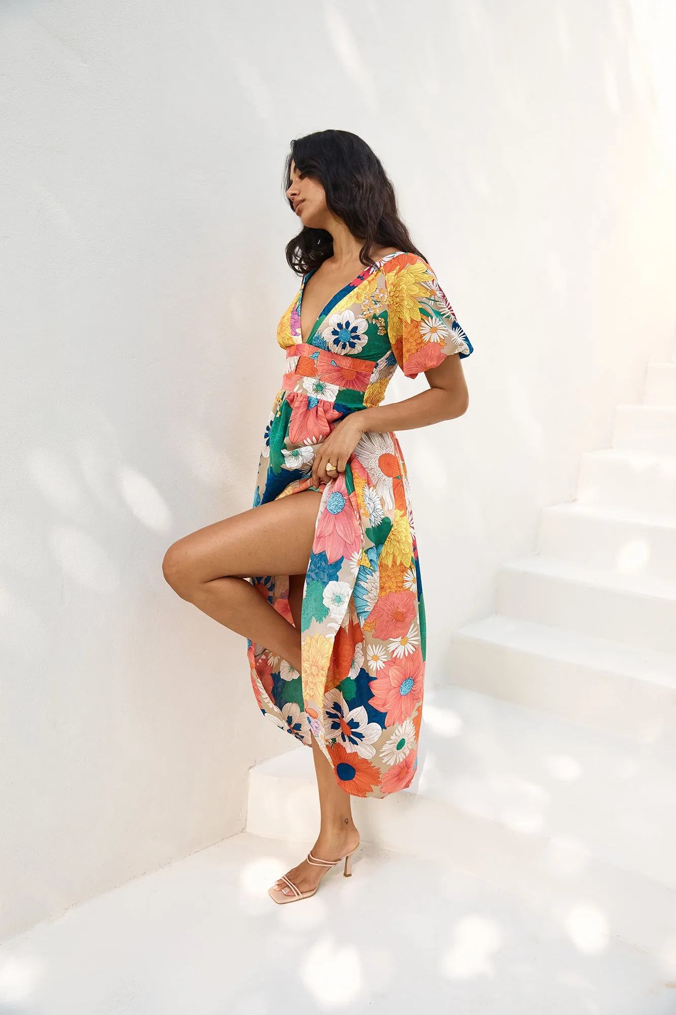 Garden Wedding Maxi Dress Multi