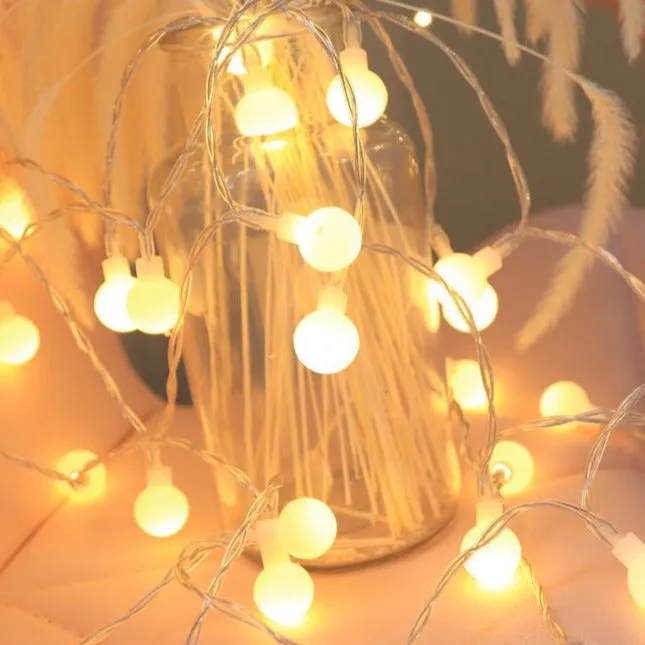 Globe String Lights Decor Indoor Outdoor Fairy Light Garden Decorations