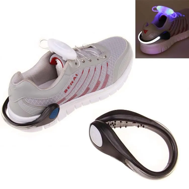 Glowing Shoe Clip Light Flashing Shoe Clip Outdoor Sports Warning Light Night Running Equipment, Random Color Delivery