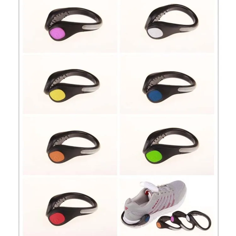 Glowing Shoe Clip Light Flashing Shoe Clip Outdoor Sports Warning Light Night Running Equipment, Random Color Delivery