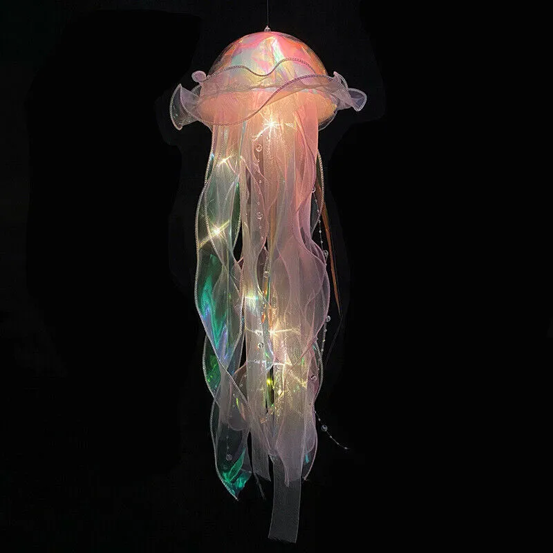 Hanging Jellyfish LED Decorative Lamp DIY Party Backdrop Decor