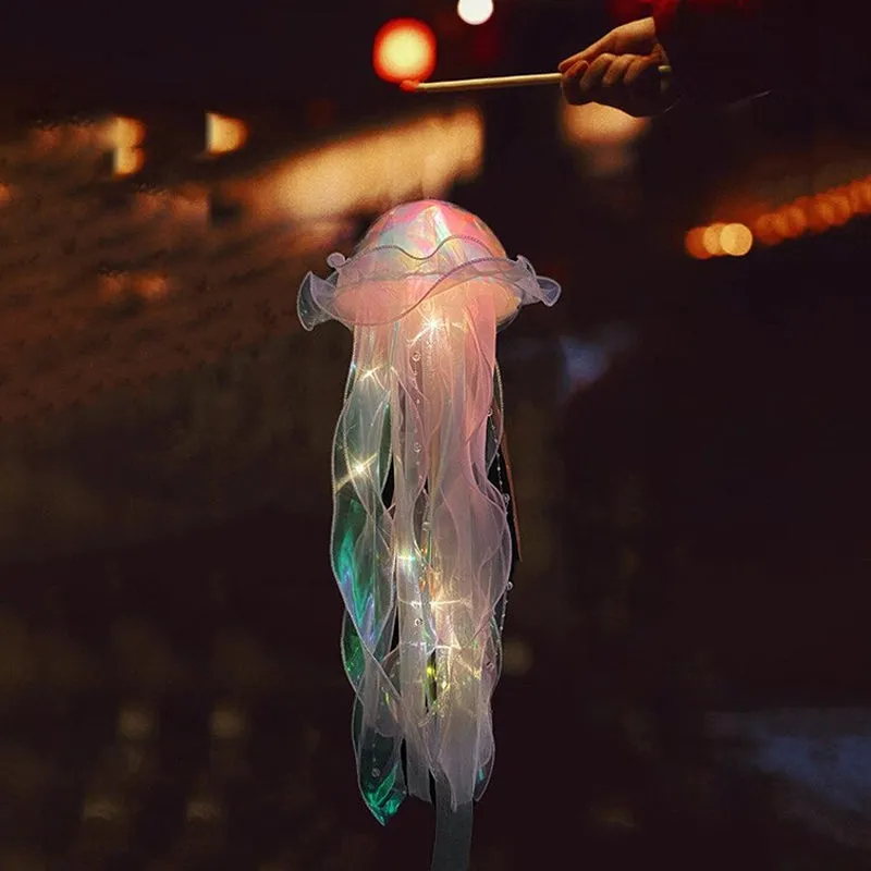 Hanging Jellyfish LED Decorative Lamp DIY Party Backdrop Decor