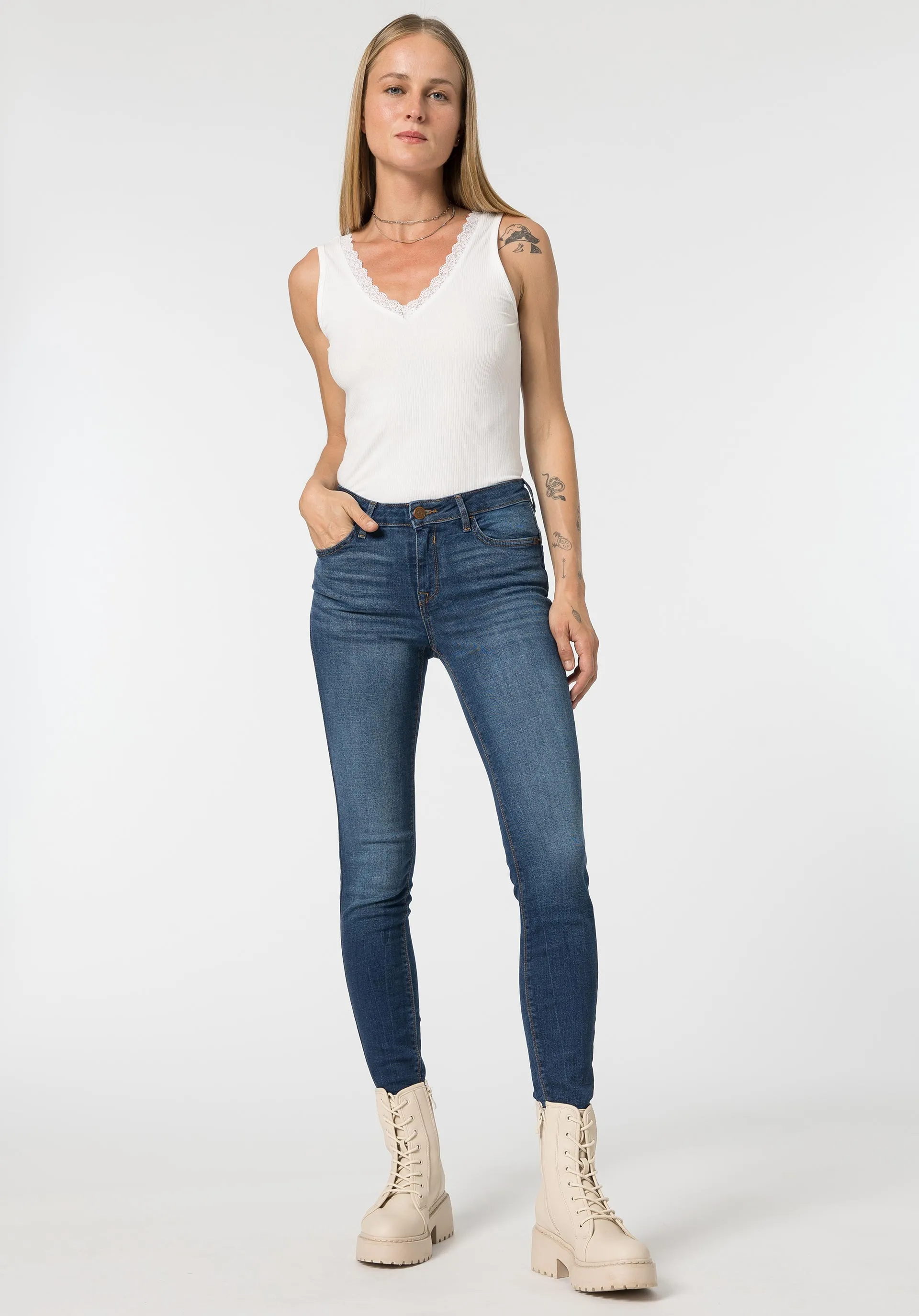 Jeans donna push up LIGHT denim medio