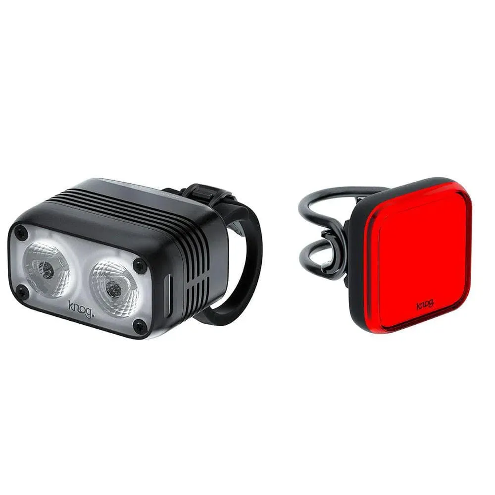 KNOG BLINDER ROAD 600   MINI SQUARE REAR LIGHTS SET - Black