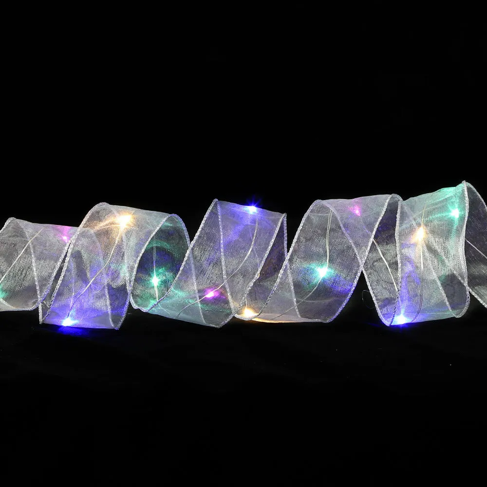 LED Decorative Christmas Ribbon Lights-Battery Operated