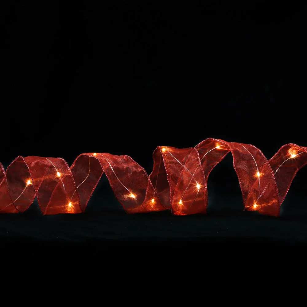 LED Decorative Christmas Ribbon Lights-Battery Operated