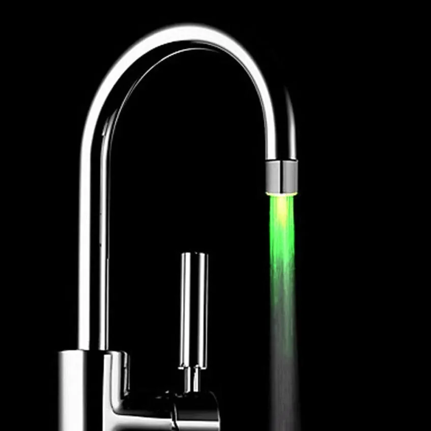 LED Light Water Faucet Tap Heads RGB Glow LED Shower Stream