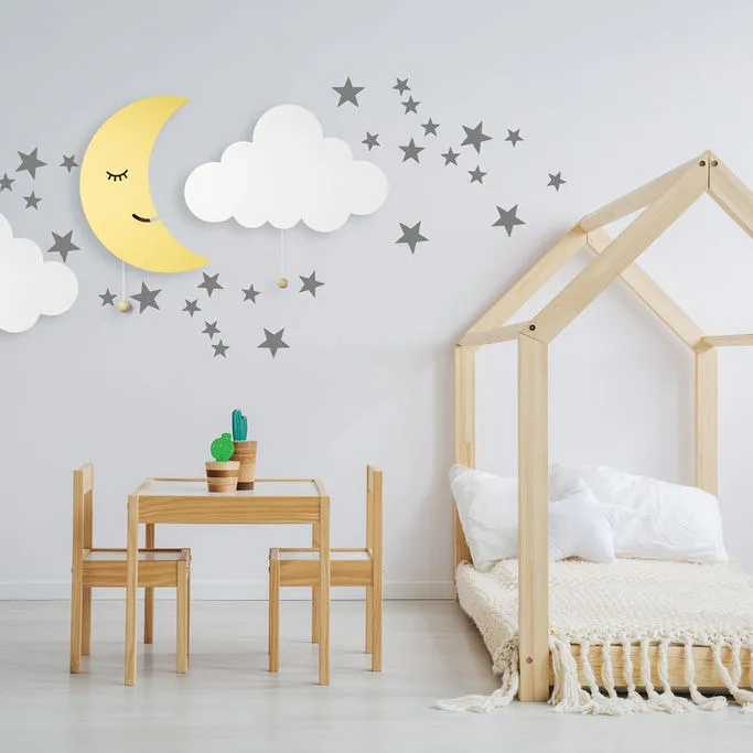 LumiDreams Wall Light - Kid's Decor Nightlight Moon