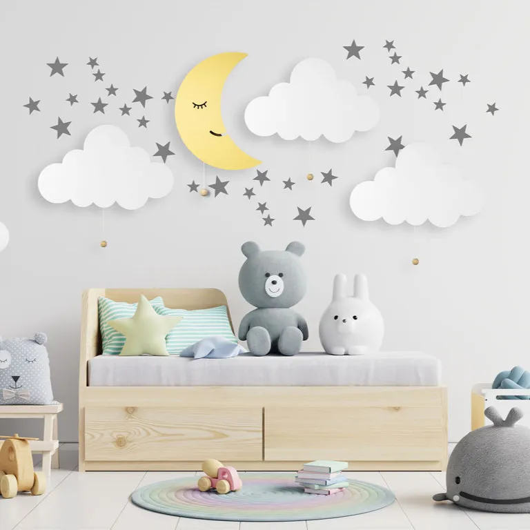 LumiDreams Wall Light - Kid's Decor Nightlight Moon