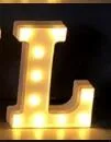 Luminous LED Letter Number Night Light English Alphabet Number Battery Lamp Romantic Wedding Christmas Party Decoration