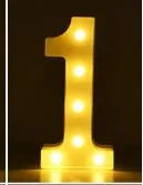 Luminous LED Letter Number Night Light English Alphabet Number Battery Lamp Romantic Wedding Christmas Party Decoration