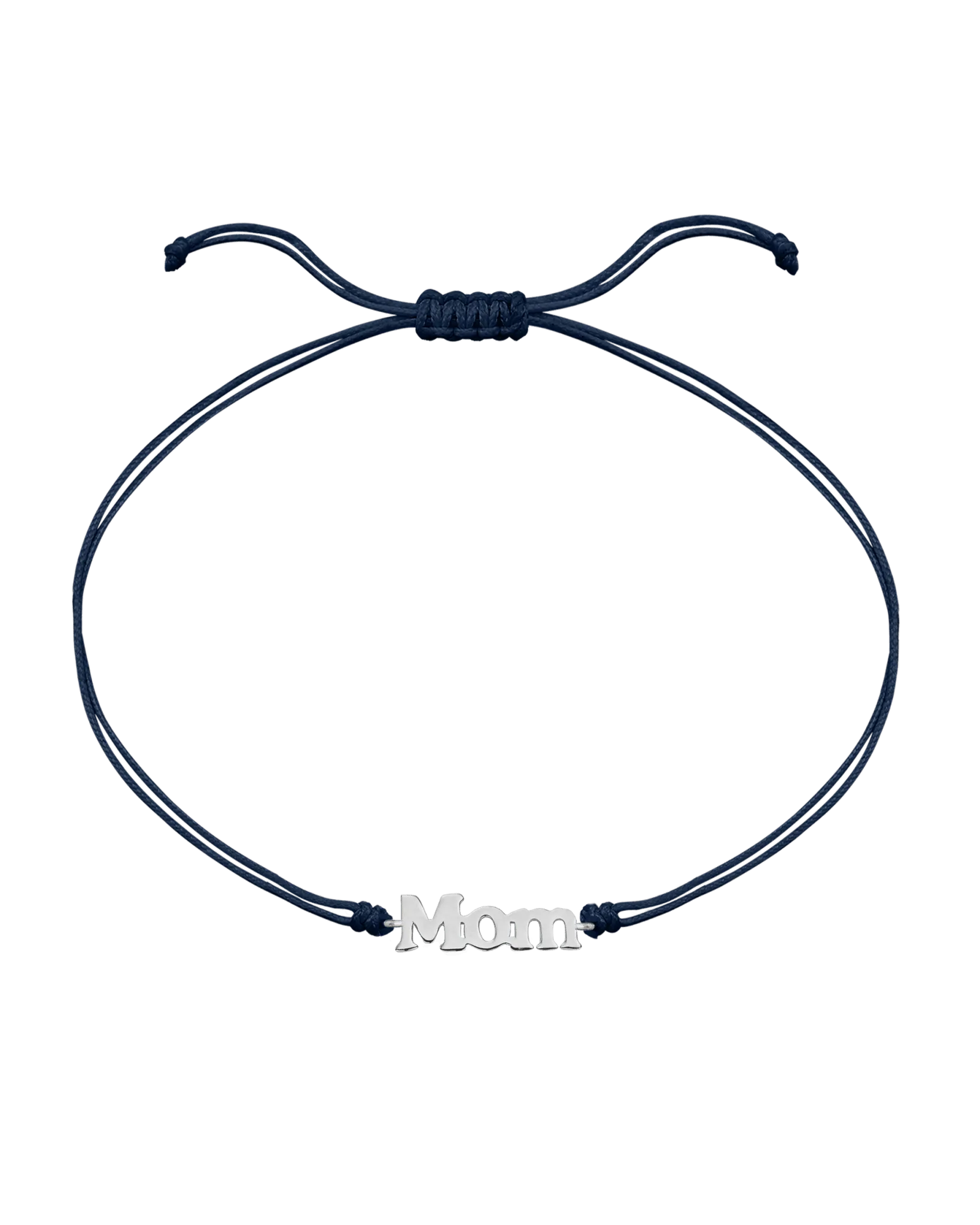 Mom String of Love - 14K White Gold