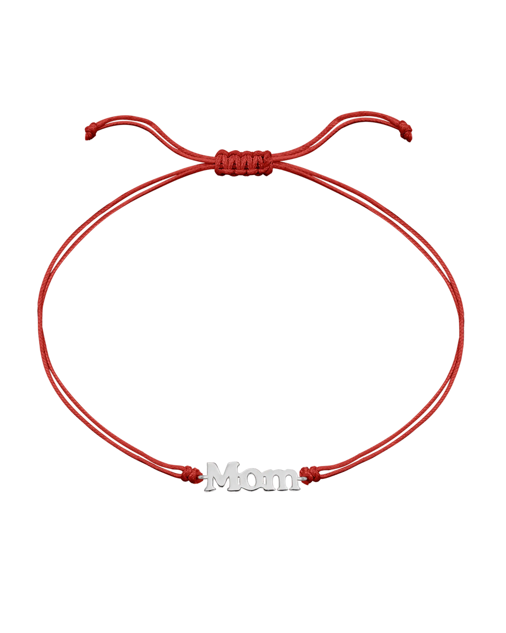 Mom String of Love - 14K White Gold