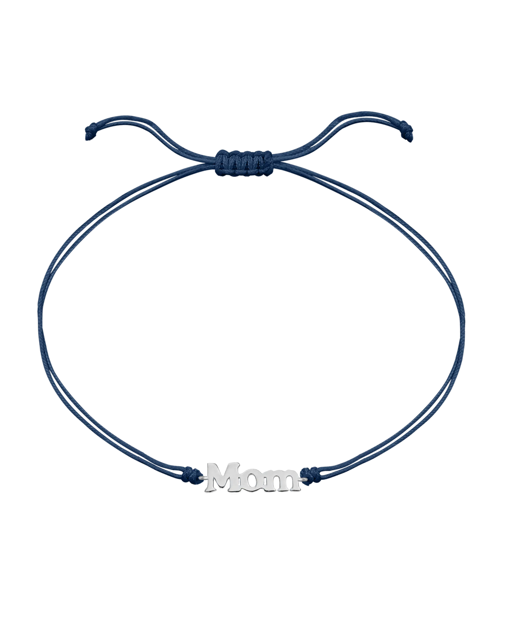 Mom String of Love - 14K White Gold