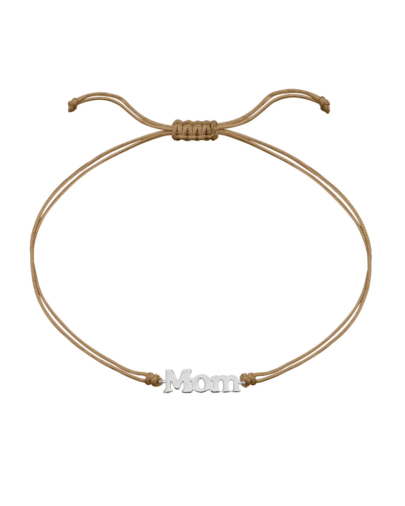 Mom String of Love - 14K White Gold